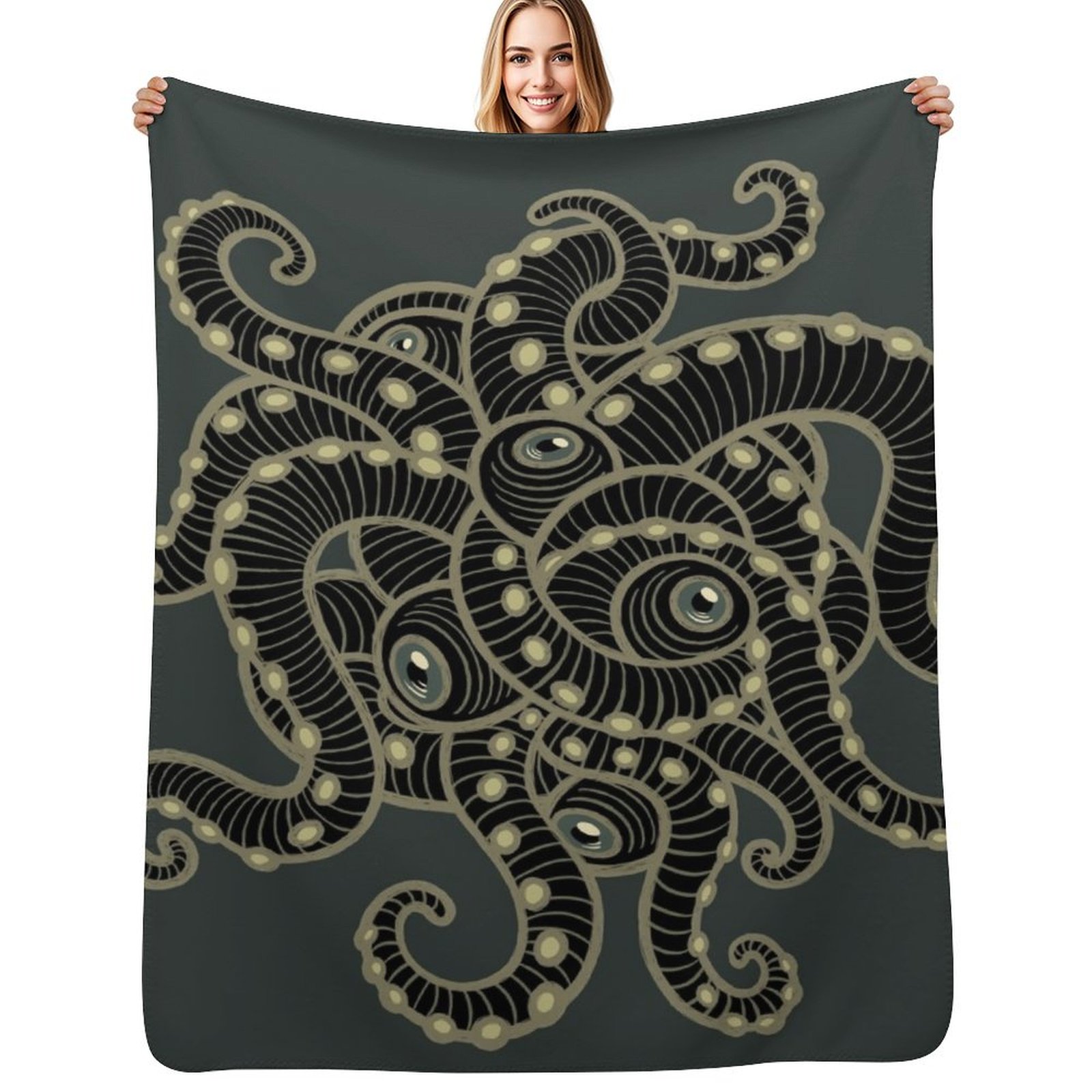 Luxury Lifestyle Travel - Cthulhu Lifestyle Throw Blanket Decorative Beds