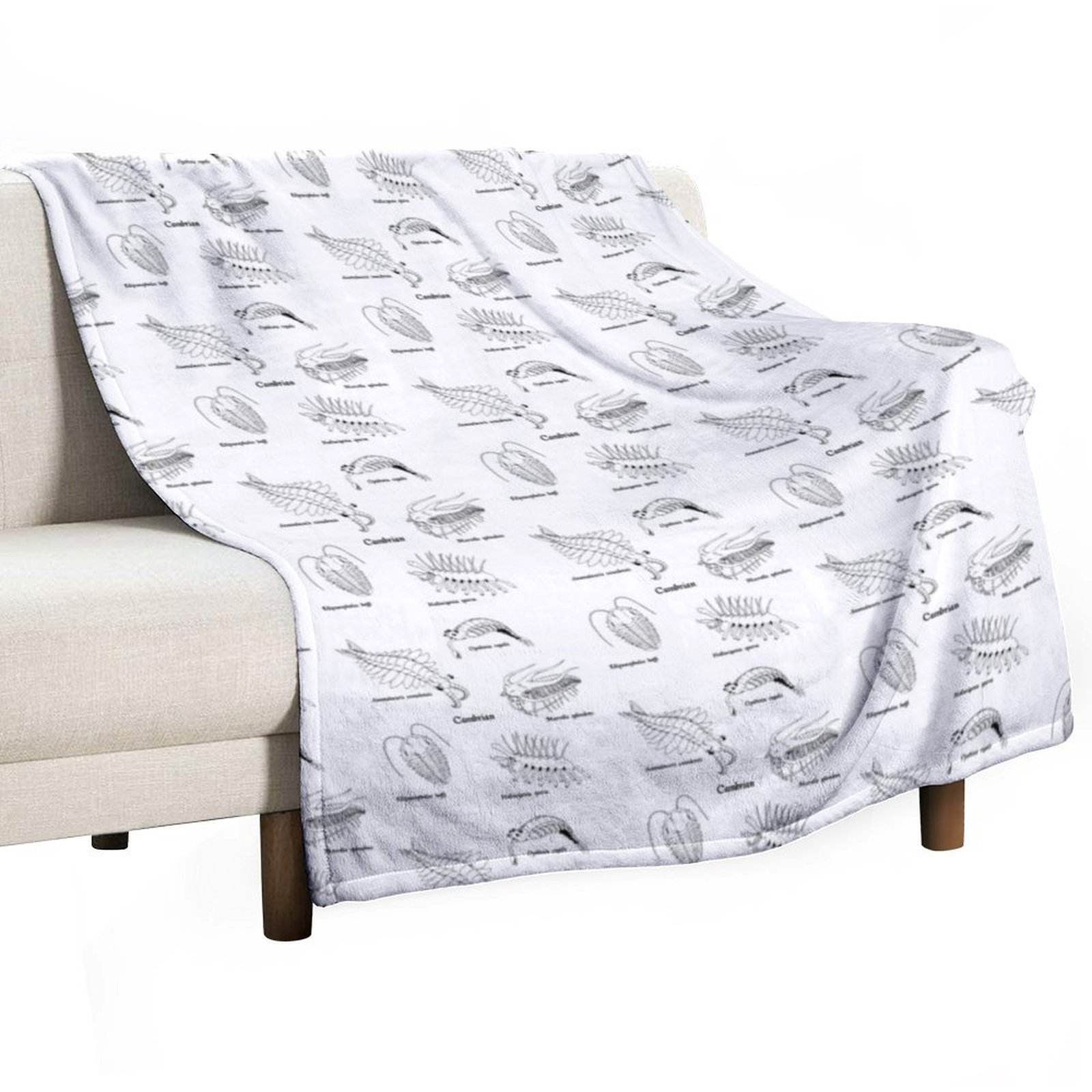 Luxury Lifestyle Travel - Cambrian Life (Textbook Style Font) Throw
