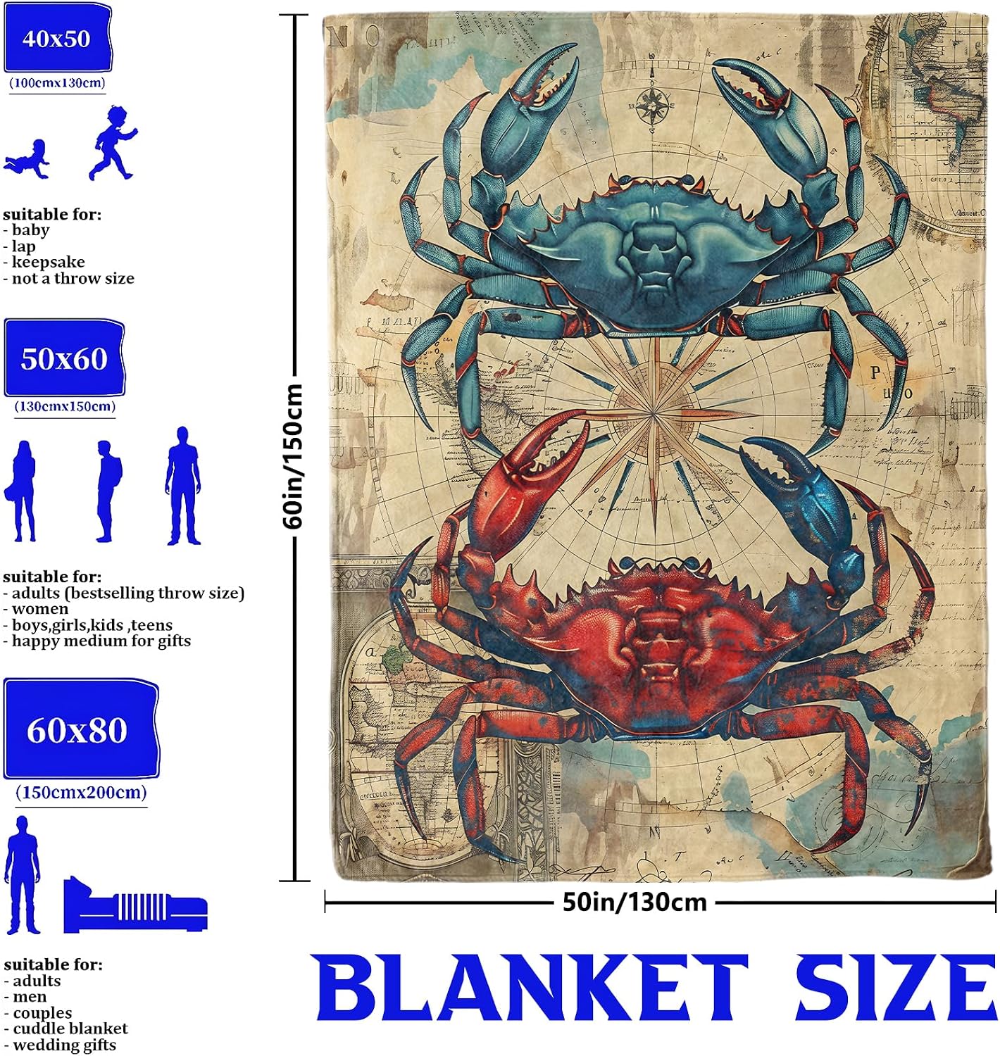 Giant Crab Vintage Nautical Ma - đánh giá và giá Luxury Lifestyle Travel